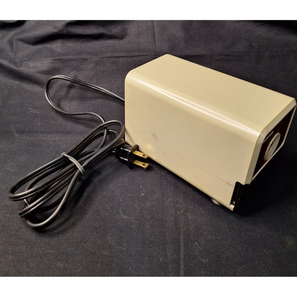 Vintage Boston Electric Pencil Sharpener Model 18 Woodgrain Hunt Mfg Co USA Made